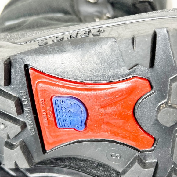 SOREL women’s SHIN ANKLE waterproof felt fleece lined winter duck boots SIZE 8 - Picture 6 of 12